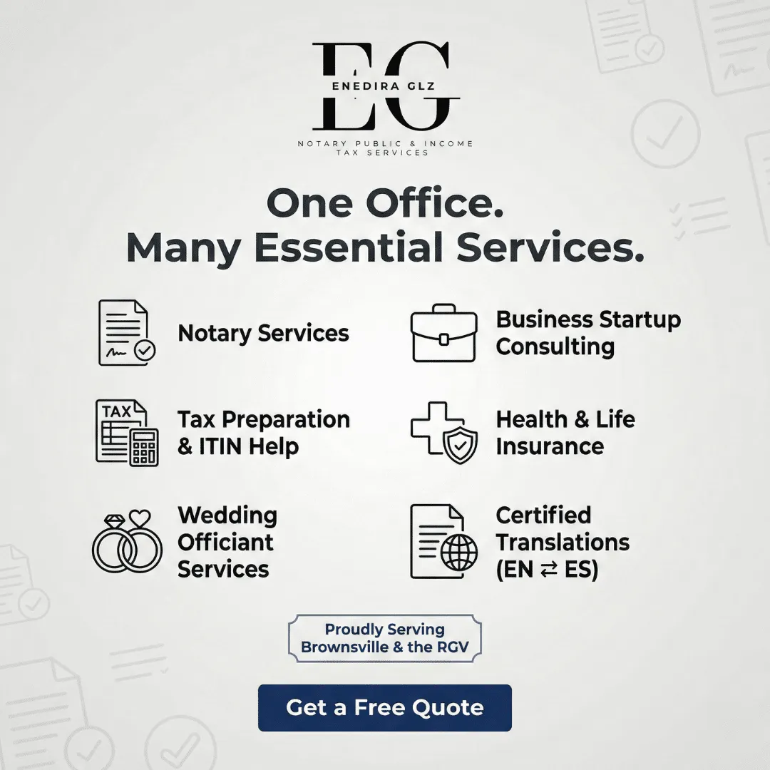 EG Notary Public & Income Tax Services in Brownsville