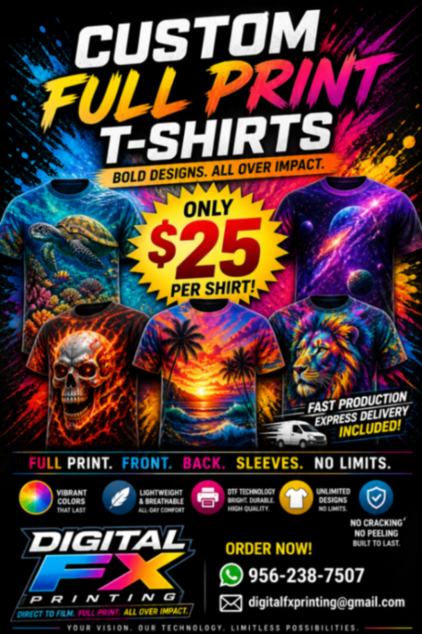 Digital FX printing in Brownsville